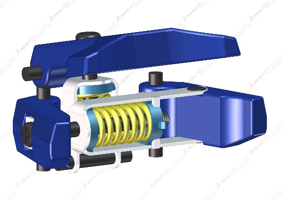 Section view through the Talon binding mechanism